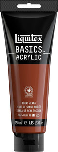 Liquitex BASICS Acrylic Paint, 250ml Tube, Burnt Sienna by Liquitex