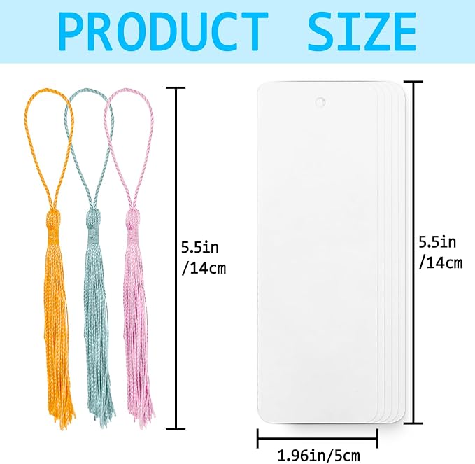 DSYIL 100 Set Blank Bookmarks - Image 4