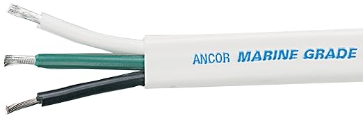 Ancor Marine Grade Products 131110 Triplex Cable, 10/3 AWG (3 x 5mm2), Flat - 100ft