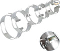 5PCS Stainless Steel Welding Tacking Band Clamp,Clamp-On Exhaust Pipe Tacking Band for Welding Fabrication (Including 2 Inch 2.5 Inch 3 Inch 3.5 Inch 4 Inch)