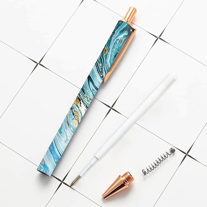 Ballpoint Pen 3Pcs Click Black Ink Metal Retractable 1.0 mm Medium Ballpoint - Image 5
