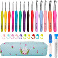 Yarniss Crochet Hooks, 14 Size Crochet Set 2mm-10mm, Ergonomic Crochet Hooks Set by Yarniss