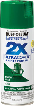 Rust-Oleum Painter's Touch 2X Ultra Cover Spray Paint, Gloss Meadow Green | by Rust-Oleum