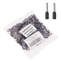 22AWG/0.5mm² Wire Ferrules Black, 500pcs 22AWG Terminal Connector Kit, Wire Insulated Cord Pin Ends Terminals for Electric, Industrial, Chemical Industry, Power Control System, etc.