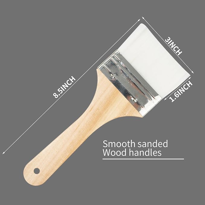 Set of 3 Chip Paint Brushes - Image 5
