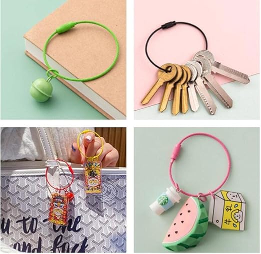 KONMAY Adjustable Wire Bracelets, Key Ring Loop Holders - Image 5