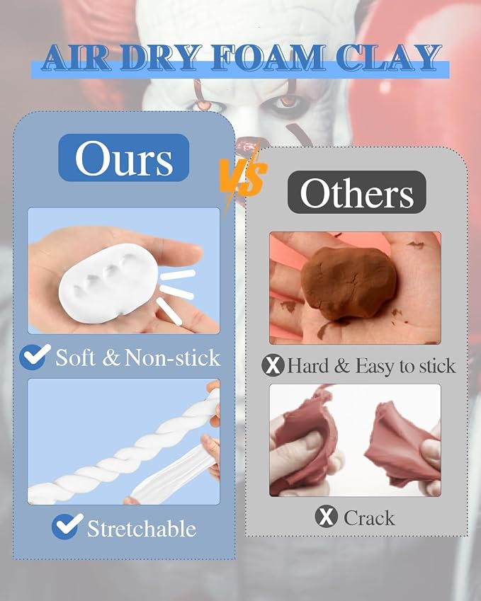 LEICHTEN Air Dry Foam Clay Safe Modeling Clay - Image 3