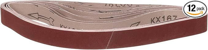 1 x 30 Inch Sanding Belt, 12 Pcs 600 Grit Knife Sharpener Belts Work Sharpening for Belt Sander Knife Carving Tool Metal Working