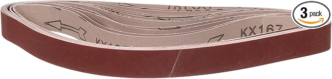 1 x 30 Inch Sanding Belt, 3 Pcs 600 Grit Knife Sharpener Belts Work Sharpening for Belt Sander Knife Carving Tool Metal Working