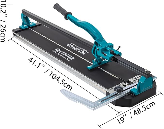 Mophorn Tile Cutter 31 Inch,Manual Tile Cutter Single Rail w/Precise Laser Positioning, Alloy Cutter Wheel with Ergonomic Handle, Accurate Rulers, For Large Tile 0.24"-0.59" Thickness