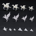 Woohome 14 PCS 3D Resin Mould Filler Mini Horse Paper Crane Paper Airplane by Woohome