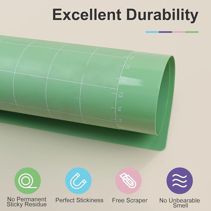 HTVRONT Cutting Mat, 5 Pack Cutting Mat 12x12 Compatible - Image 3