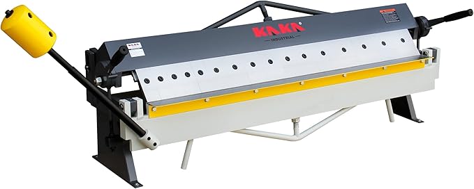 KAKA INDUSTRIAL Box and Pan Brake, 48-Inch Metal Brake, 16 Gauge Mild Steel Capacity Pan and Box Brake, Heavy-Duty Bending Brake with 16 Fingers, 1–135 Degree Adjustable W-4816Z