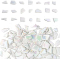 Youway Style Iridescent White Mosaic Tiles by YouwayStyle