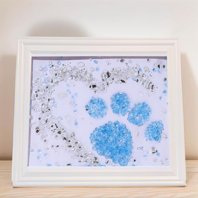 Sea Glass Art Kit, Mosaic Glass Photo Frame Set 9.5x7.5 Inch, Handcraft Style - Image 7