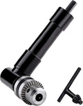 OCGIG Cordless Right Angle Drill 1-10mm Attachment Adapter 90 Degree Handle Chuck 3/8" Keyed Extension Drilling Tool