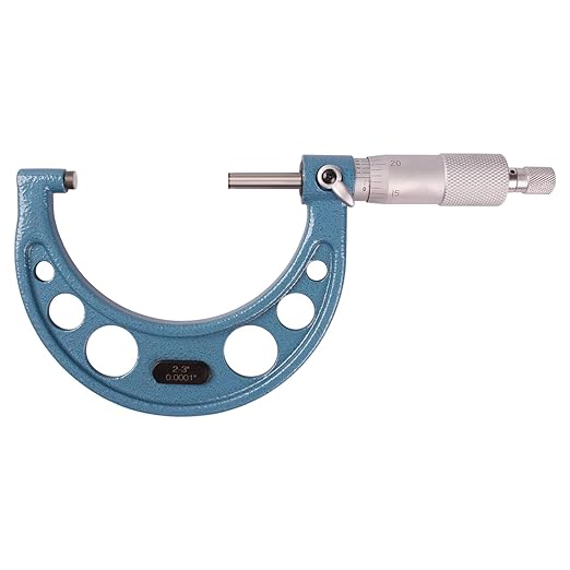 6Pcs Outside Micrometer Set 0-1", 1-2", 2-3",3-4",4-5",5-6", 0.0001" Graduation, Precision Tools for Machinists