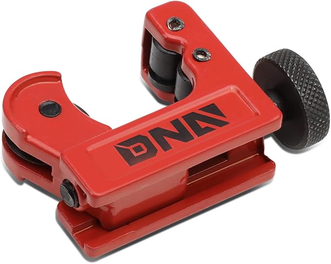 DNA Motoring TOOLS-00104 Handy Mini Tubing Cutter, 1/8-7/8 Inches, Portable Cutting Tool w/Robust Knob, Alloy Steel Cutting Edge, Aluminum Body