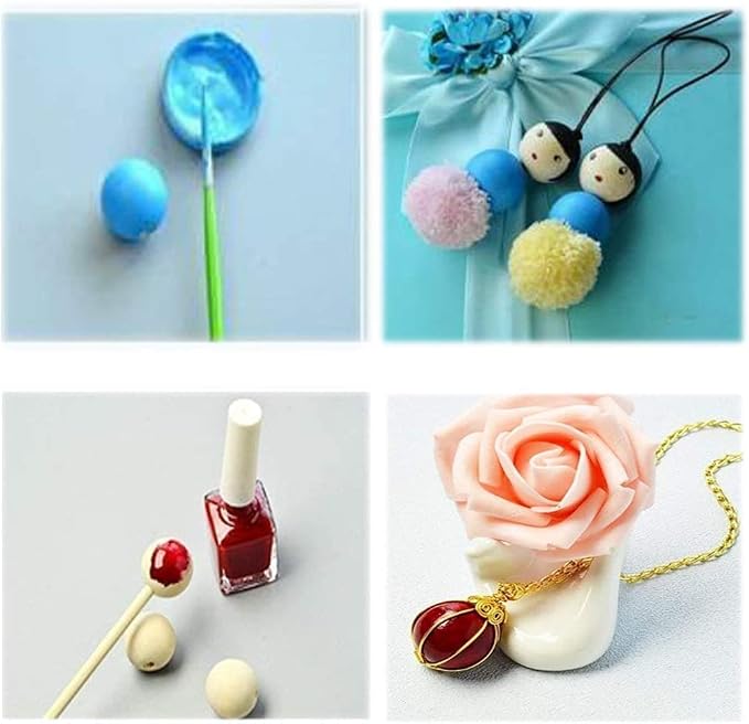 300Pcs 8mm Wooden Spacer Beads - Image 4