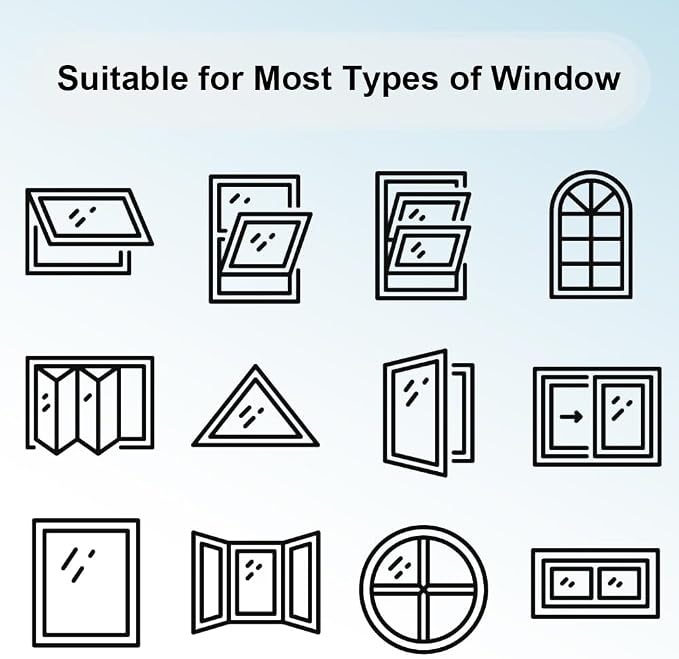 Window UV Protection Privacy Film:Non-Adhesive Static Cling Decorative Window - Image 6