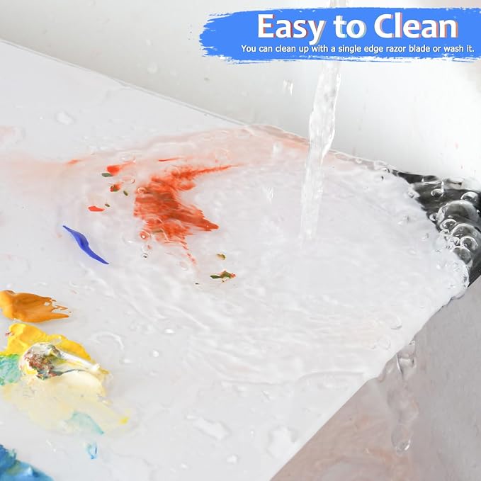 Glass Palette for Oil Painting, 16 x 12 Inches, Ultra White, Watercolor - Image 4