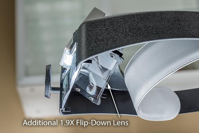 SE Illuminated Dual Lens Flip-in Head Magnifier, Head Magnifier, Tools - Image 8