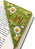MOTEERLLU Personalized Hand Embroidered Corner Bookmark by MOTEERLLU