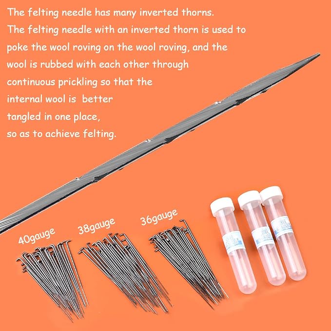 Mayboos 132 Pc Wool Felting Needles - Image 5