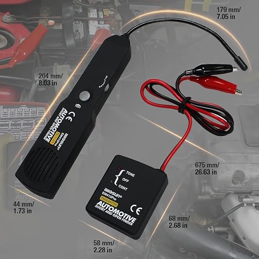 allsun em415Pro Cable Tracker Electrical, Auto Circuit Tester,Short Open Finder Wire Breaker Locator,Broken Wire Detector Tool,Cable Fault Probe, DC 6-42V