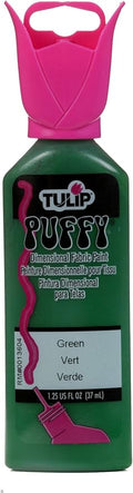 Tulip Dimensional Fabric Paint 1-1/4 Ounces-Puffy-Green by Tulip