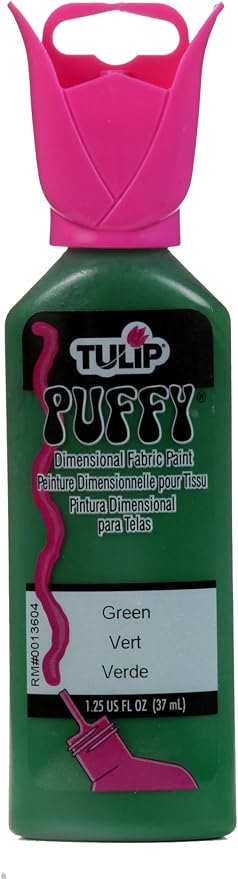 Tulip Dimensional Fabric Paint 1-1/4 Ounces-Puffy-Green by Tulip