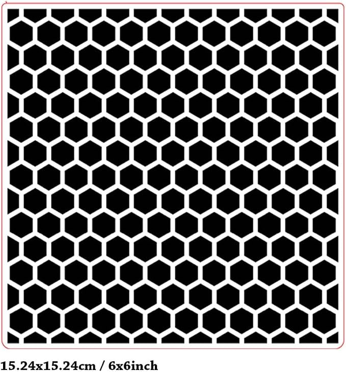 Honeycomb Beehive Background Pattern Plastic Embossing Folder, 3D Textured - Image 2