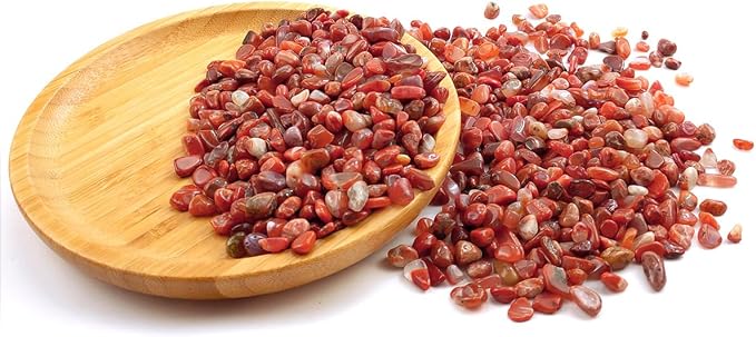 Decorative Stones, 1 Lb/460g Natural Red Agate Pebbles Irregular Crystal Rock - Image 6