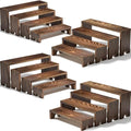 4 Set Wooden Tiered Risers Display Stands by Unknown