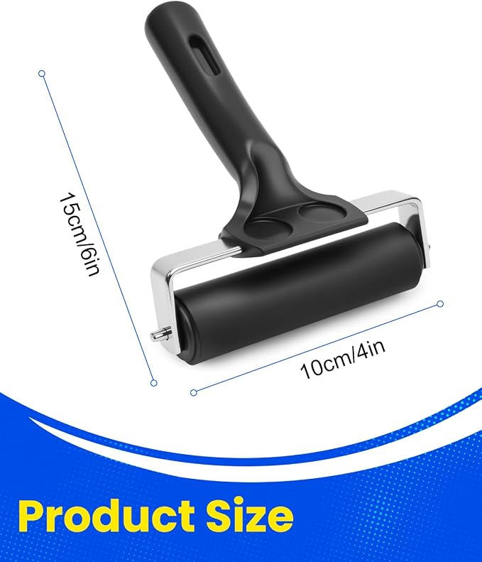 UCEC Rubber Brayer Roller for Printmaking – Durable Brayer Rollers for Crafting - Image 2