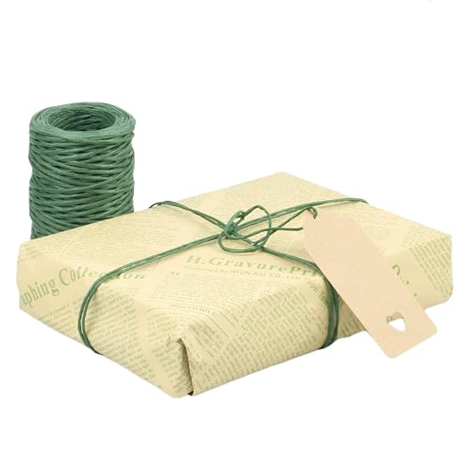 Floral Wire, 2 Rolls Rustic Paper Wrapped Metal Wire 14 Gauge 328 Feet | Bind - Image 4