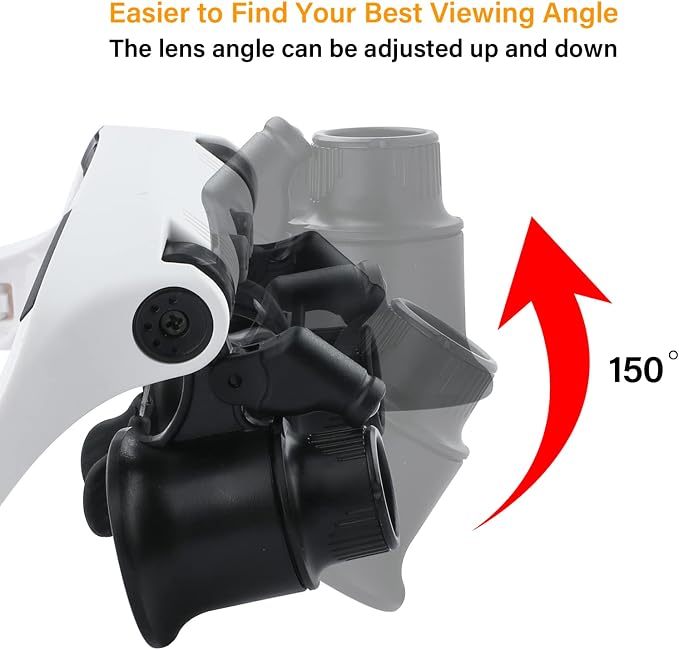 Hands Free Head Magnifying Glasses, Magnifier - Image 4