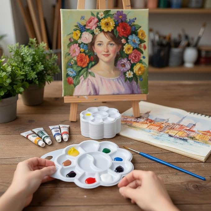 Paint Palettes, One Time Use Plastic, Paint Holder, DIY Craft Class - Image 5