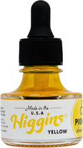 Higgins Yellow Pigmented Drawing Ink by Higgins