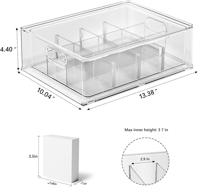 Trading Card Storage Box – Clear Large Card Organizer Holds 6400 Cards - Image 8