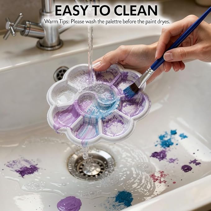 Paint Palettes, One Time Use Plastic, Paint Holder, DIY Craft Class - Image 6