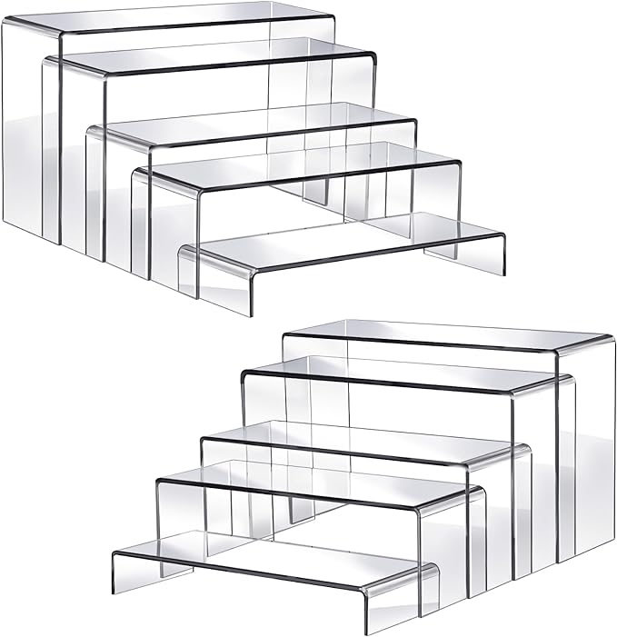 Fixwal 10pcs 2 Set Acrylic Risers by Fixwal