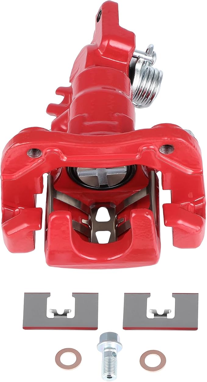 SCITOO 19-B2068 Disc Brake Caliper Assembly with Bracket Red Fit For Acura TSX 2004 2005 2006 2007 2008,For Honda For Accord 1998 1999 2000 2001 2002 2003 2004 2005 2006 2007