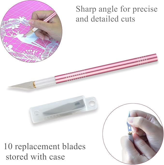 39 Pcs Rotary Cutter Set Pink - Image 4