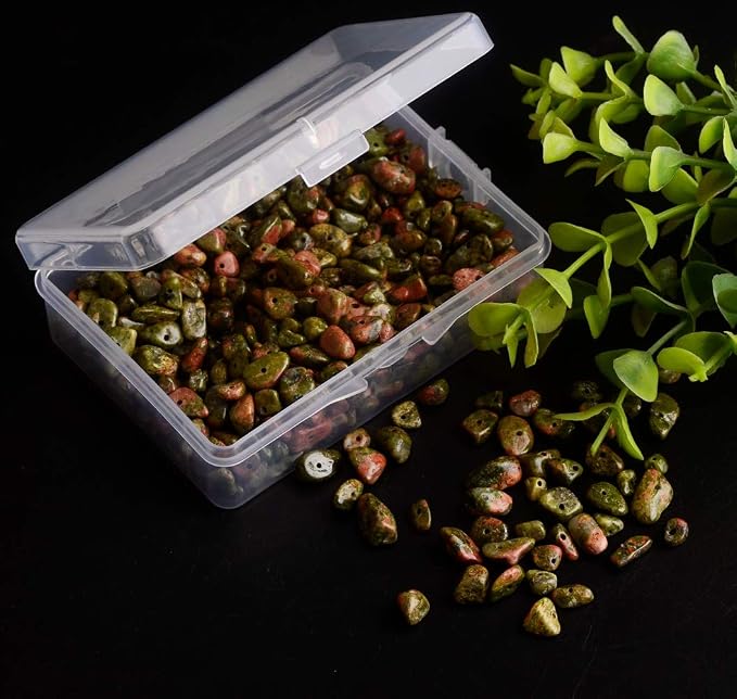 Natural Chip Stone Beads Unakite 5-8mm About 400 Pieces Irregular Gemstones - Image 3