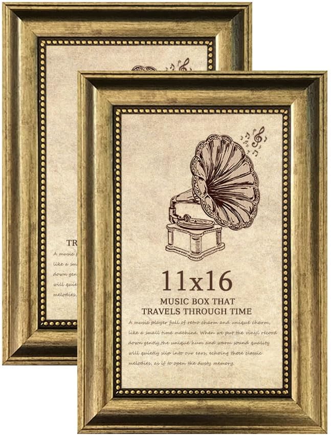 11x16 Picture Frame set of 2-Vintage Frames by TKYGU