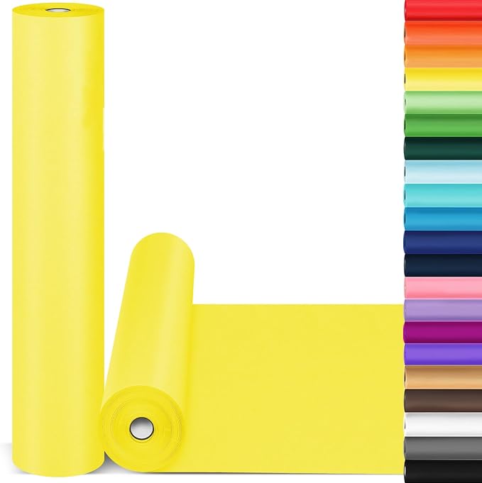 Yellow Wrapping Paper, Anniversary, Bouquet Flower Packing 80GSM 55LB by Donyang