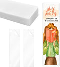100Pcs Bookmark Laminating Pouches 2x8inch Hot Laminator Sleeves 5 Mil by DLUGOPIS