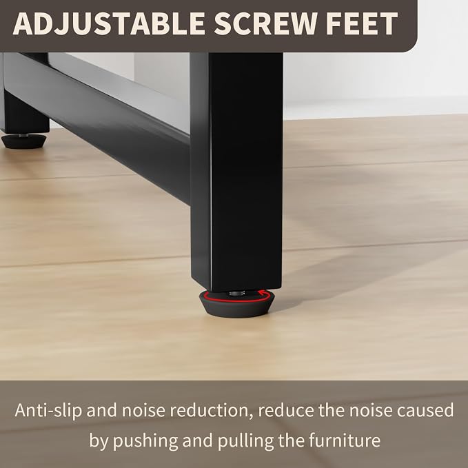PayLessHere | 47 Inch Computer Desk | Brown | Office Desk - Image 6