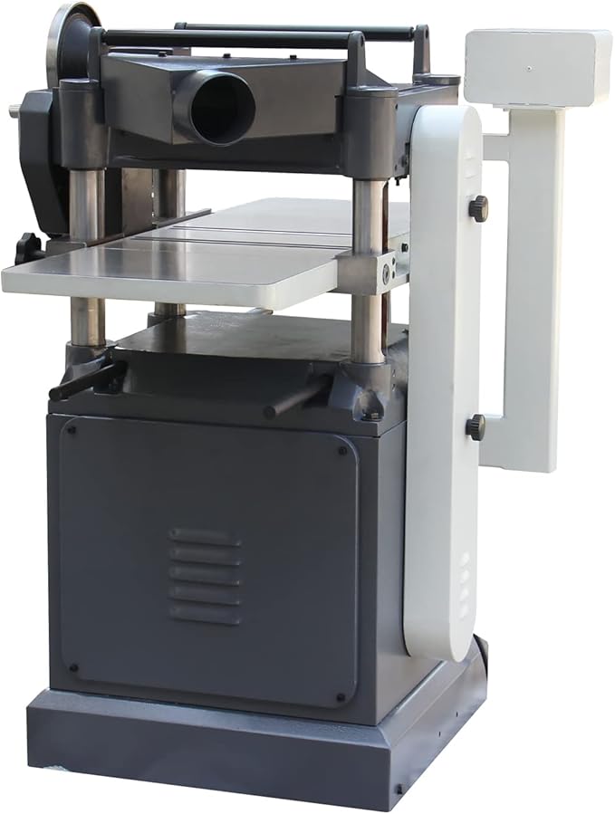 KAKA INDUSTRIAL WDP-4215,15 inch Width 8 inch Max Height,Woodworking Planer with Built in Mobile Base and Helical Cutterhead 220V-60HZ-1PH